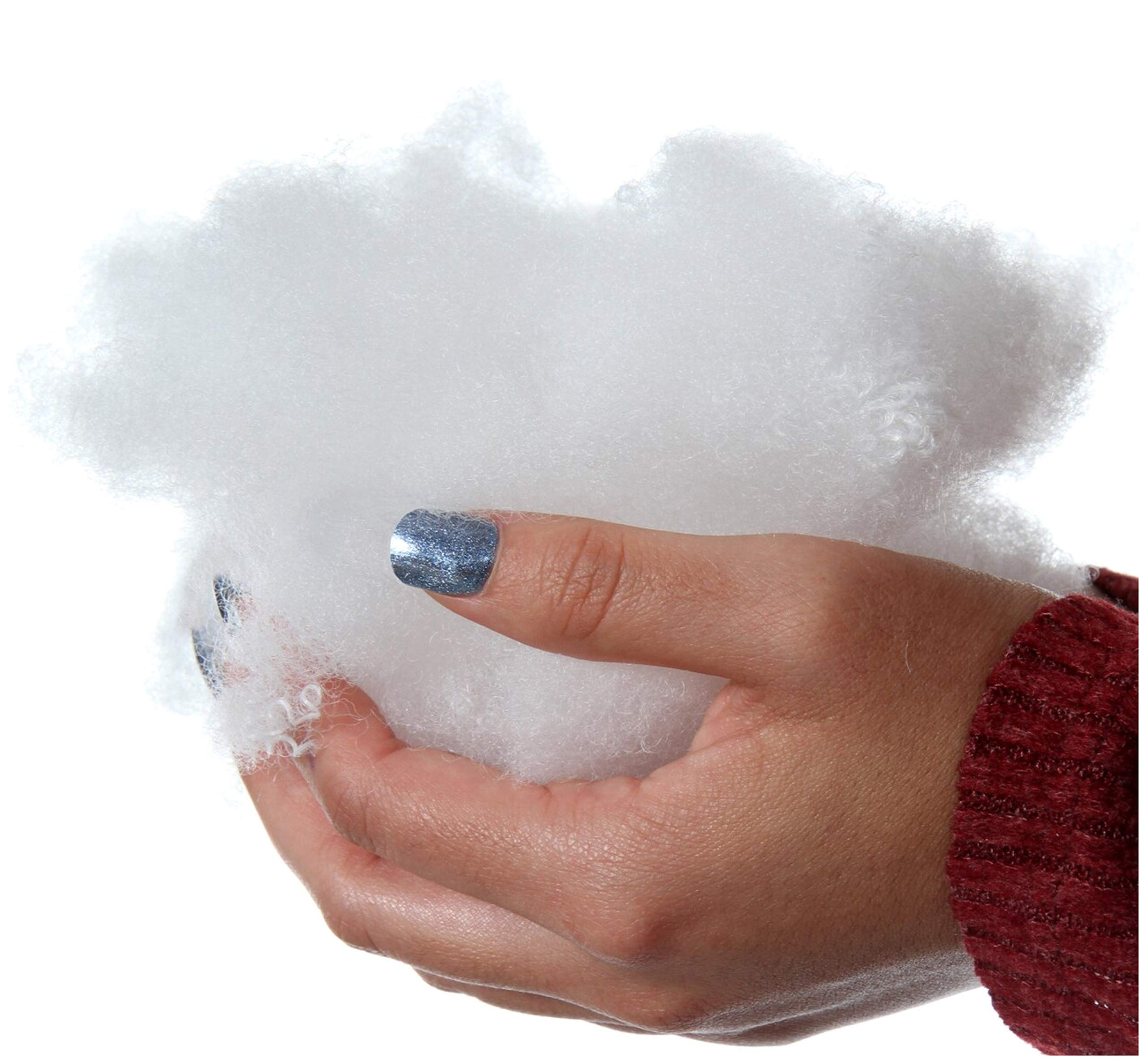 Hollow Fibre Soft High Grade Filling - Cushion, Covers, Pillow, Pads - Stuffing Toys, Teddy Bear, Pet Beds & Crafts - Smooth & Pure White 100% Polyester Hollow Fiber - Flame Retardant (250 GRAMS)