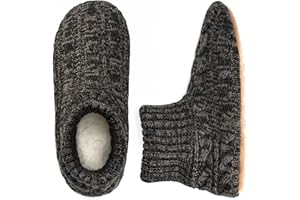 The Metluks Mens Warm Slipper Socks with Grips, Fuzzy Indoor House Shoes Non-slip Sherpa Lined, Cozy Winter Cabin Slippers for Men Dad Husband Grandpa Boyfriend, Christmas Stocking Stuffers for Adults