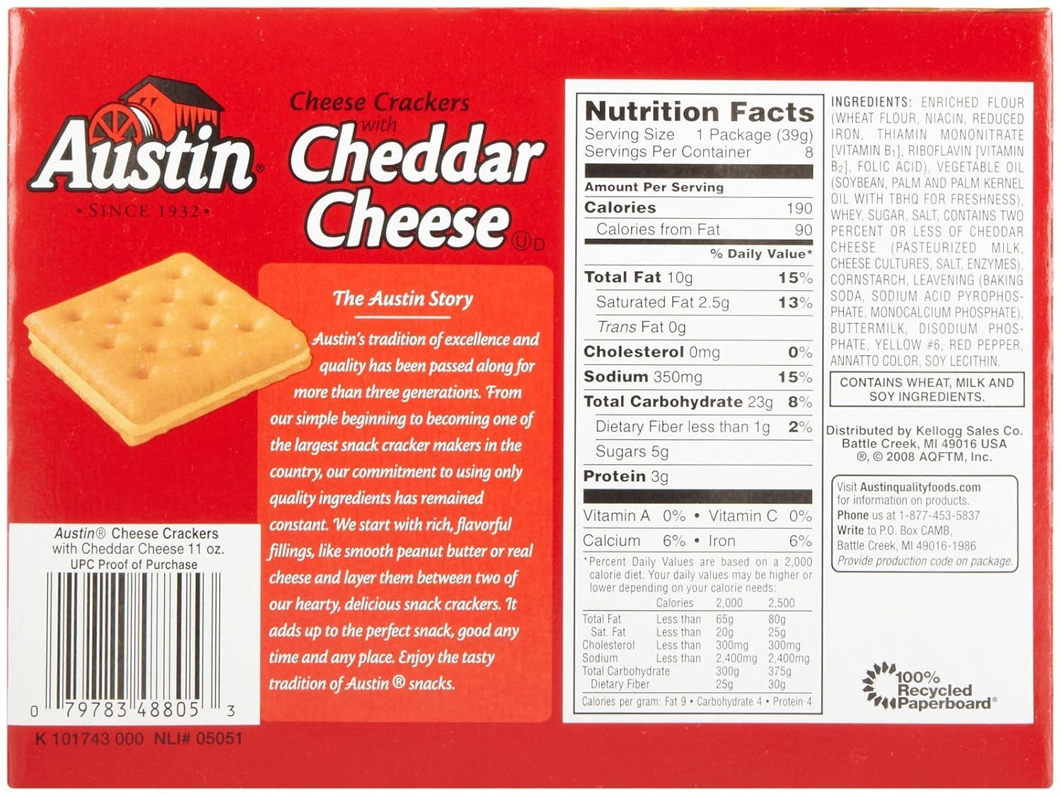 Cheddar Cheese Crackers Nutrition Facts Nutrition Pics