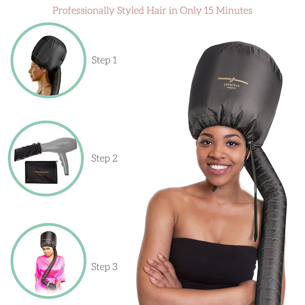 Hood Hair Dryer Attachment Relax, Speeds Up Drying Time at