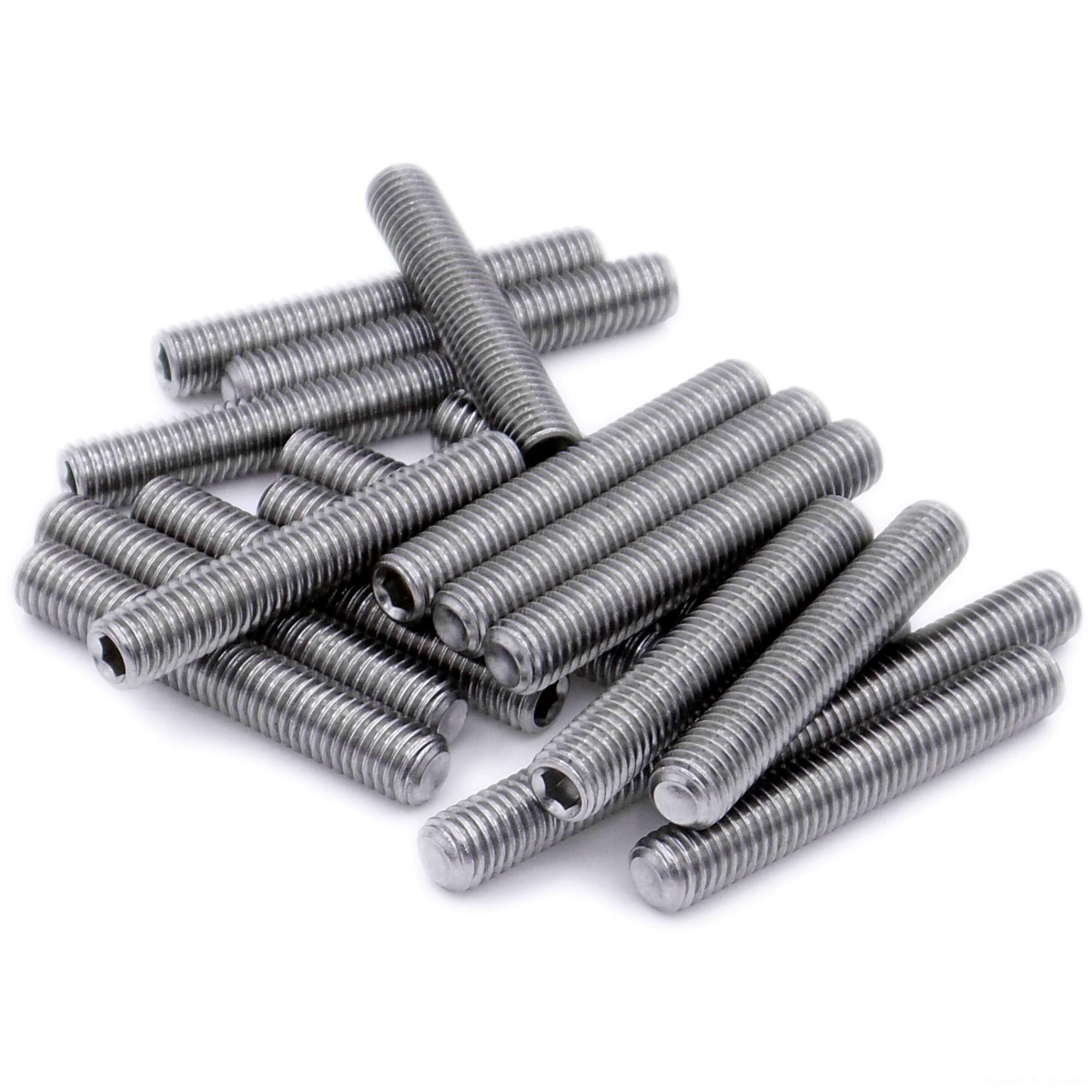 M4 (4mm x 14mm) Hex Socket Grub Screw (Cup Point) - Stainless Steel (A2) (Pack of 20) โ image 1