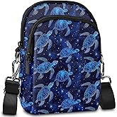 FyLybois Sea Turtle Crossbody Purse Small Crossbody Bags for Women Stylish Phone Bag Waterproof Wallet with Card Slots Adjustable Strap