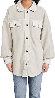 Free People Women's Ruby Jacket, Stone 