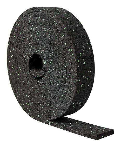PKD 720 5000 x 50 x 10 mm Terrassenpad, Terrassenpads, Gummigranulat, Terrassenbau Rolle Streifen Terrasse Bautenschutzstreif