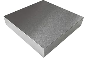 HimaPro Steel Bench Block 4"x4" Flat Anvil Jewelers Tool Metal Bench Block for Jewelry & Stamping (4''x4''x3/4'')