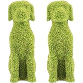 GANAZONO Simulation Flocking Animal Decor Small Lawn Ornament 6.69X3.34X4.33 Inch Outdoor Garden Statue for Patio Backyard Flower Pot Decoration