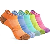 Gonii Ankle Socks Womens Running Athletic No Show Socks Cushioned 5-Pairs