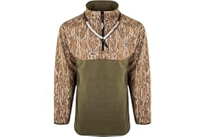 Drake Waterfowl Men's MST Quarter 1/4 Zip Refuge Eqwader Waterproof Windproof Breathable Resistant Outdoor Hunting Jacket