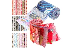 NUOBESTY 40pcs Cotton Quilting Strips Patchwork Fabric for Sewing Floral Vintage Fabric Diy Craft Quilting Supplies for Quilt