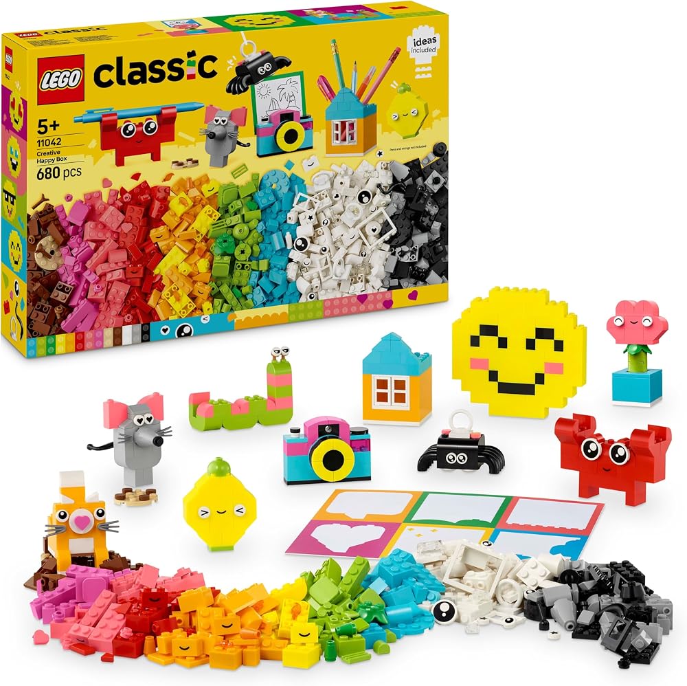LEGO Classic Creative Happy Box 11042 Assorted Colourful Bricks 5+