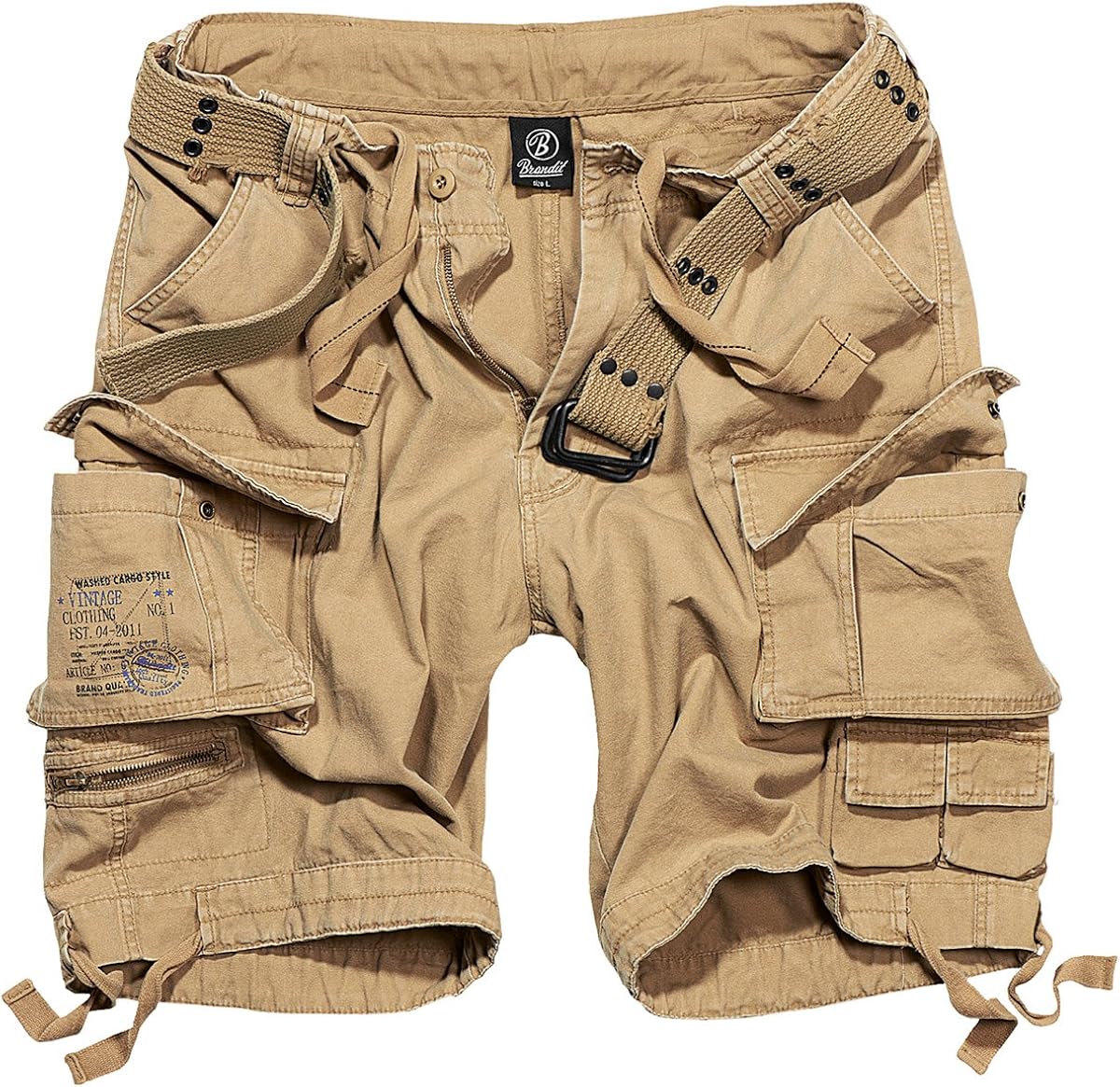 brandit vintage cargo shorts