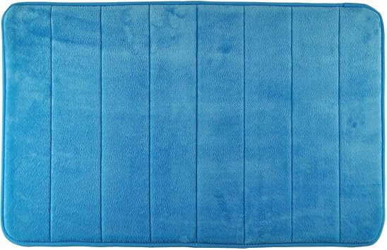 Wohndirect Duft Badezimmerteppich 50 X 80 Cm Rutschfester Badvorleger Waschbar Schnelltrocknend Moderner Weicher Microfaser Duschvorleger Badteppich Furs Badezimmer 50 X 80 Cm Blau Amazon De Kuche Haushalt