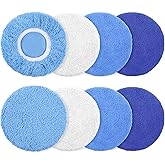 8 PCS Car Buffing Pads 5-6 Inch Car Polishing Pad Bonnet, 4 Colors Orbital Buffer Pads Microfiber Polish Pad Cars Buffer Polisher Waxing Covers Kit for Vehicle Automobile Glass Cleaning and Polish