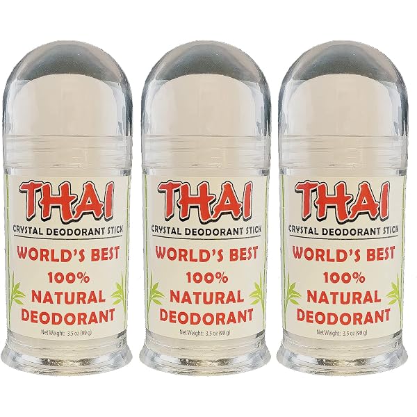 Thai Deodorant Stone Crystal & Corn Starch Deo-Pulver – 3 Oz (ca. 85 G), Natürliches Körperpulver