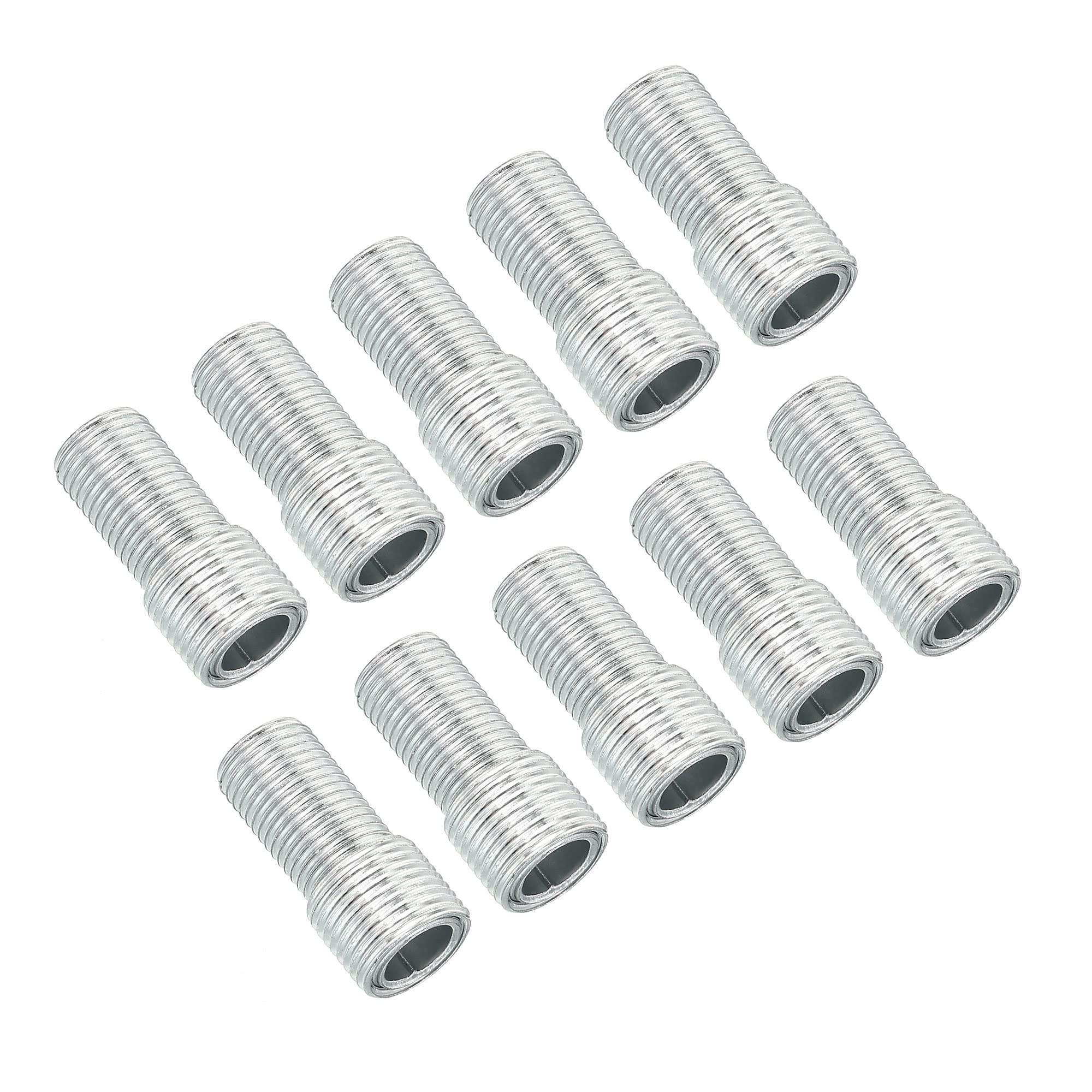 PATIKIL M12 to M10 Reducing Screw, 10 Pack 25mm Long External Thread Adapter Reducer Convert Joint Hardware Double Male Thread Bolts