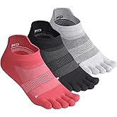 Meaiguo Toe Socks for Men Women Coolmax Ankle Five Finger Socks for Running Athletic Breathable Lightweight,3 Pairs
