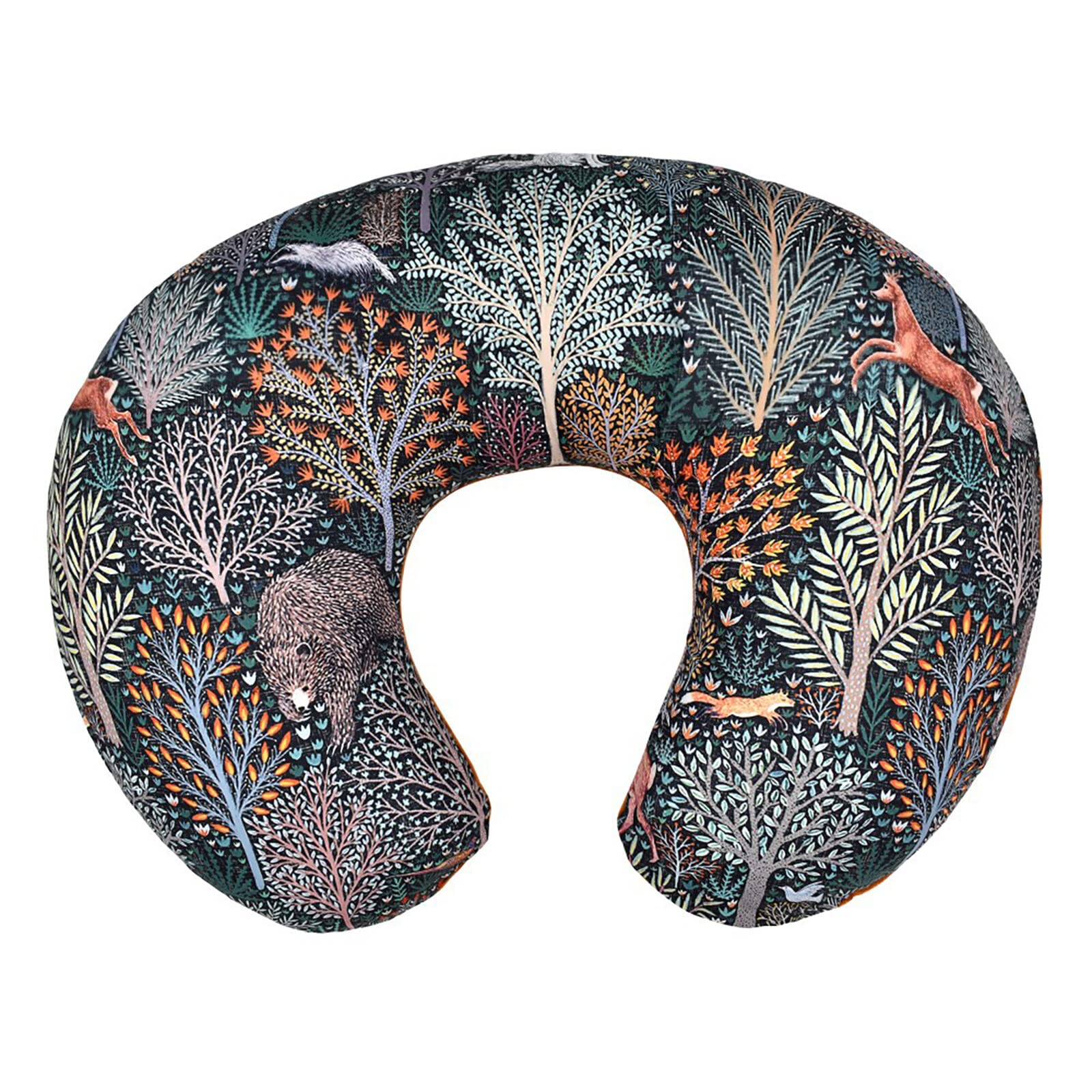 Yuehuamech Baby Nursing Pillow Cover Breastfeeding Pillow Case Nursing Pillow Cover Learning Sit Pillow Forest Floral Detachable Washable Nursing Pillow Slipcover for Breastfeeding Moms