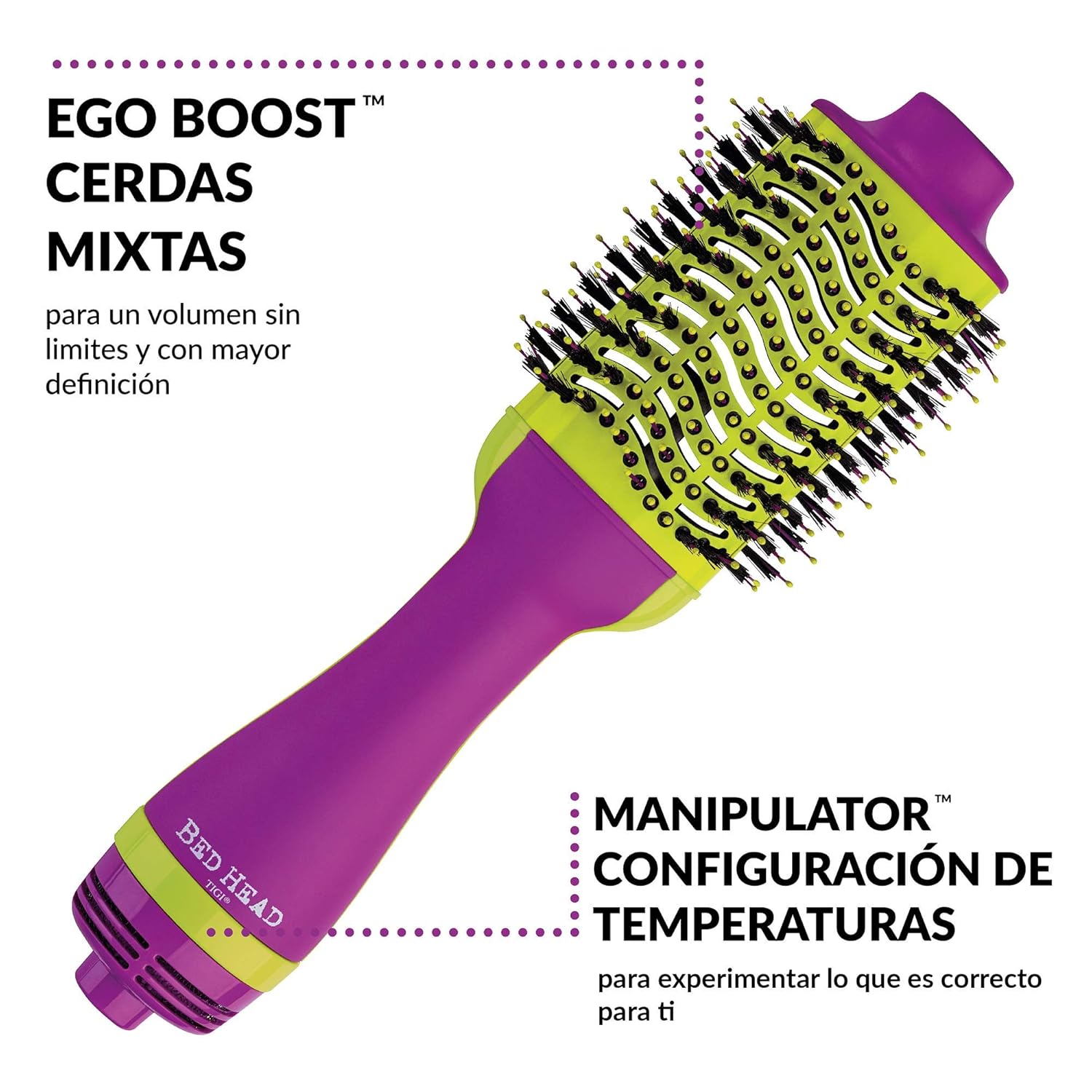 Bed Head One-Step Hair Dryer and Volumizer Hot Air Brush, Violet: Beauty