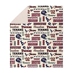 FOCO Houston Texans NFL Retro Sherpa Fleece Blanket