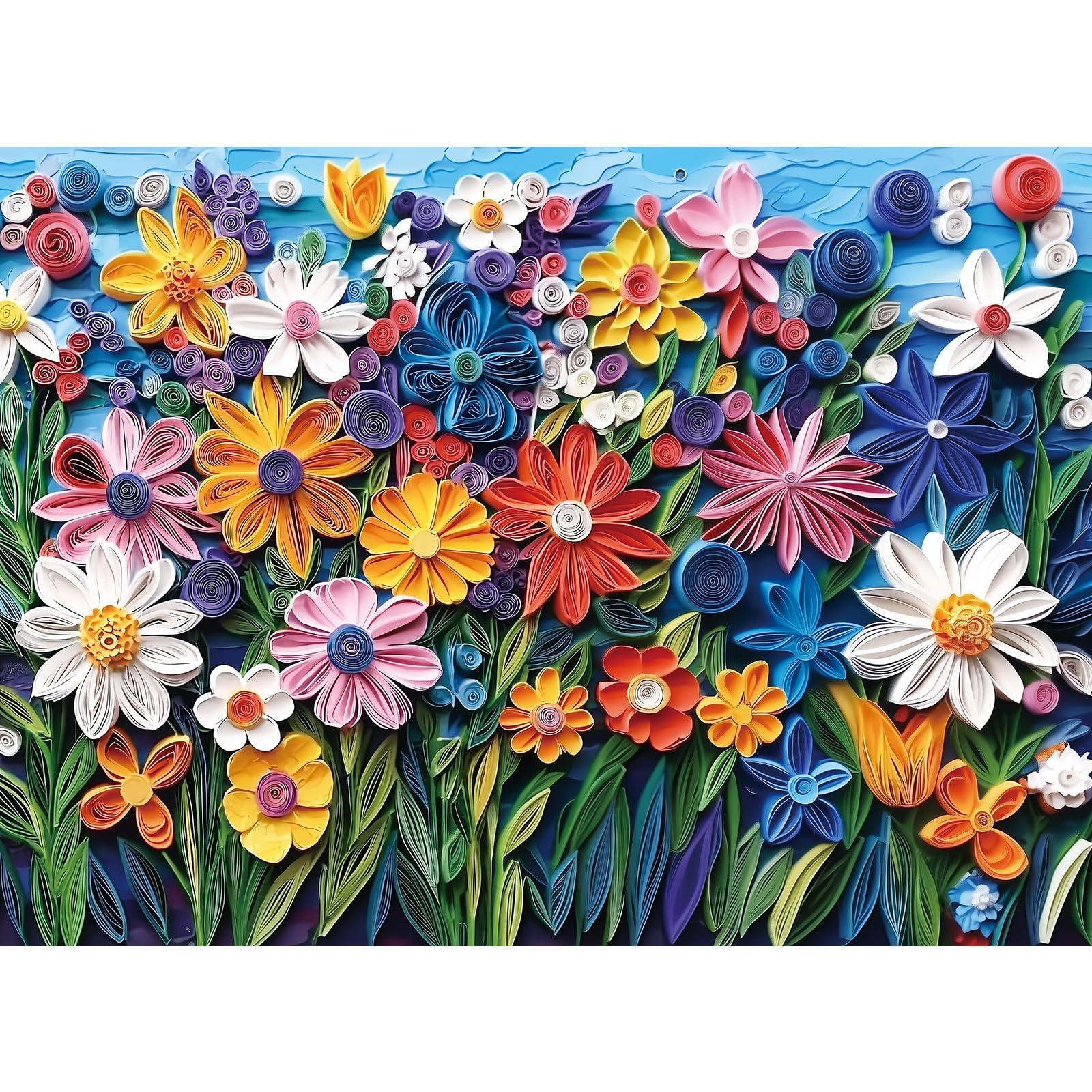 Photo 1 of 300 Piece Jigsaw Puzzle for Adults, Colorful Blooms, Challenging Puzzle Game, for Family, Seniors & Kids(20.5" x 15")