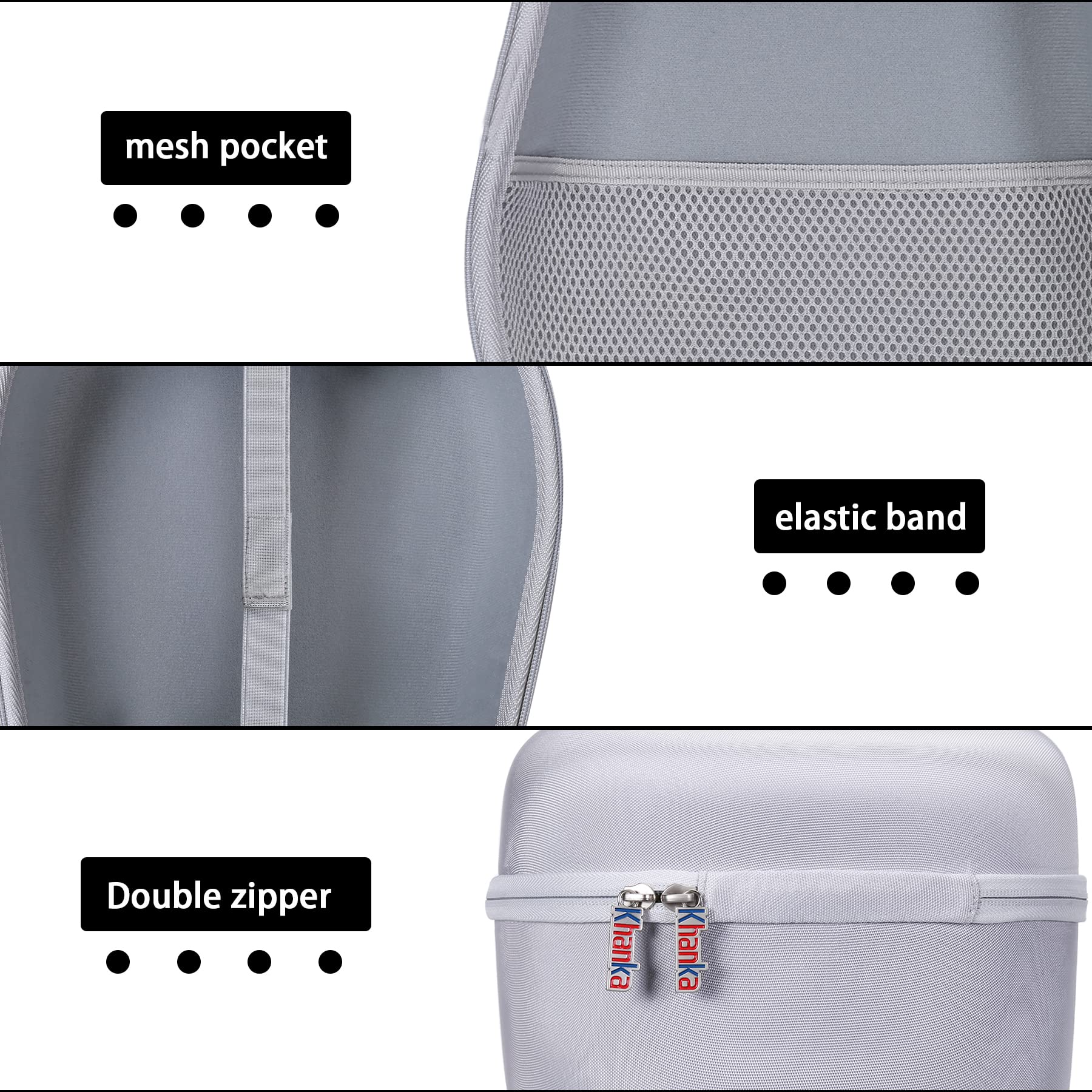 khanka Hard Case for Sony PlayStation VR 2(White)+Hard Case for Sony Psvita PS Vita 1000 and PSVita Slim (PSV 2000)/PSP PlayStation 3000 Video Console