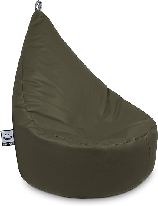 HAPPERS Puff Butaca Polipiel Indoor Taupe XL: Amazon.es: Hogar