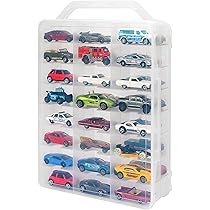 KISLANE Double Sided Storage Case for 48 Toy Cars, Matchbox Cars