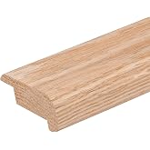3/8" Overlap Stair Nosing Unfinished Red Oak (4 FT Long)