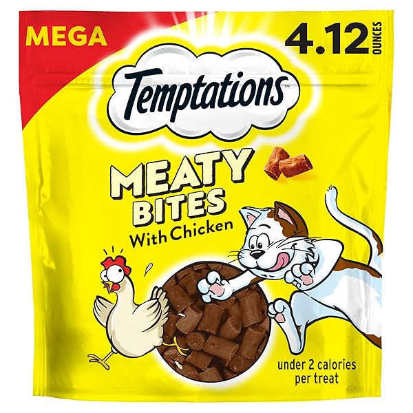 TEMPTATIONS MEATY BITES SAVORY AND SOFT CAT TREATS,...