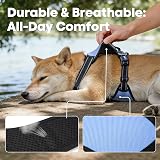 PoyPet No Pull Dog Harness Reflective Vest with 2 Leash Attachments (S) Light view 7