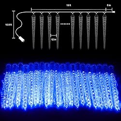 Icicle Lights Outdoor, 30Ft Meteor Shower Lights