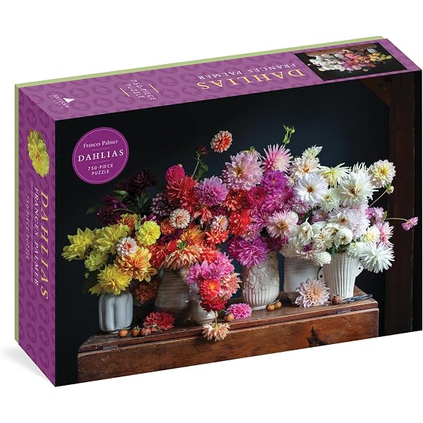 Dahlias 750-Piece Puzzle: Palmer, Frances, Artisan Puzzle