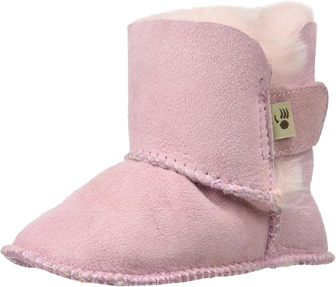 BEARPAW Cotton Wood Bootie (Infant), Light Blue, Small (2