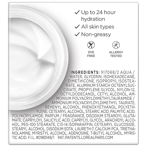 L’OREAL PARIS WRINKLE EXPERT 55+ ANTI-AGING FACE MOISTURIZER WITH CALCIUM, NON-GREASY, SUITABLE FOR SENSITIVE SKIN 1.7 FL. OZ