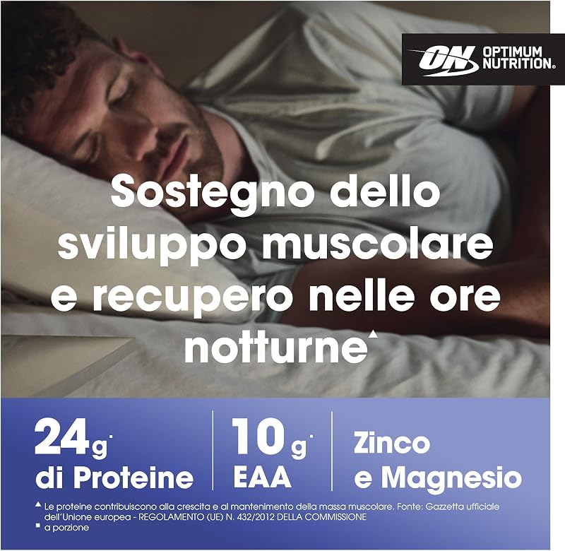 Gold Standard 100% Proteine Caseina in Polvere, Gusto Cioccolato Supreme, 1.82kg, 55 Porzioni