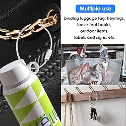 DFTOA-30 Pack 6 inch Extendable Wire Keychain