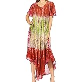 Sakkas Mika Ombre Floral Caftan Dress