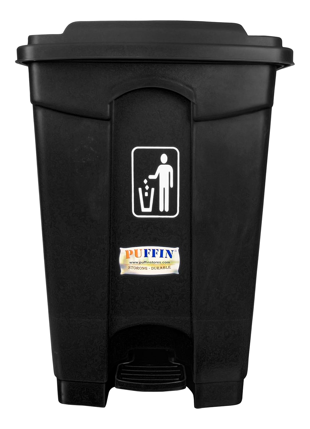 EWare Pedal Plastic Dustbin 60 Litre Black Color Amazon.in Home