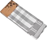 Penguin Home Set of 3 100% Cotton Kitchen Towels Grey White 50x70 cm view 9