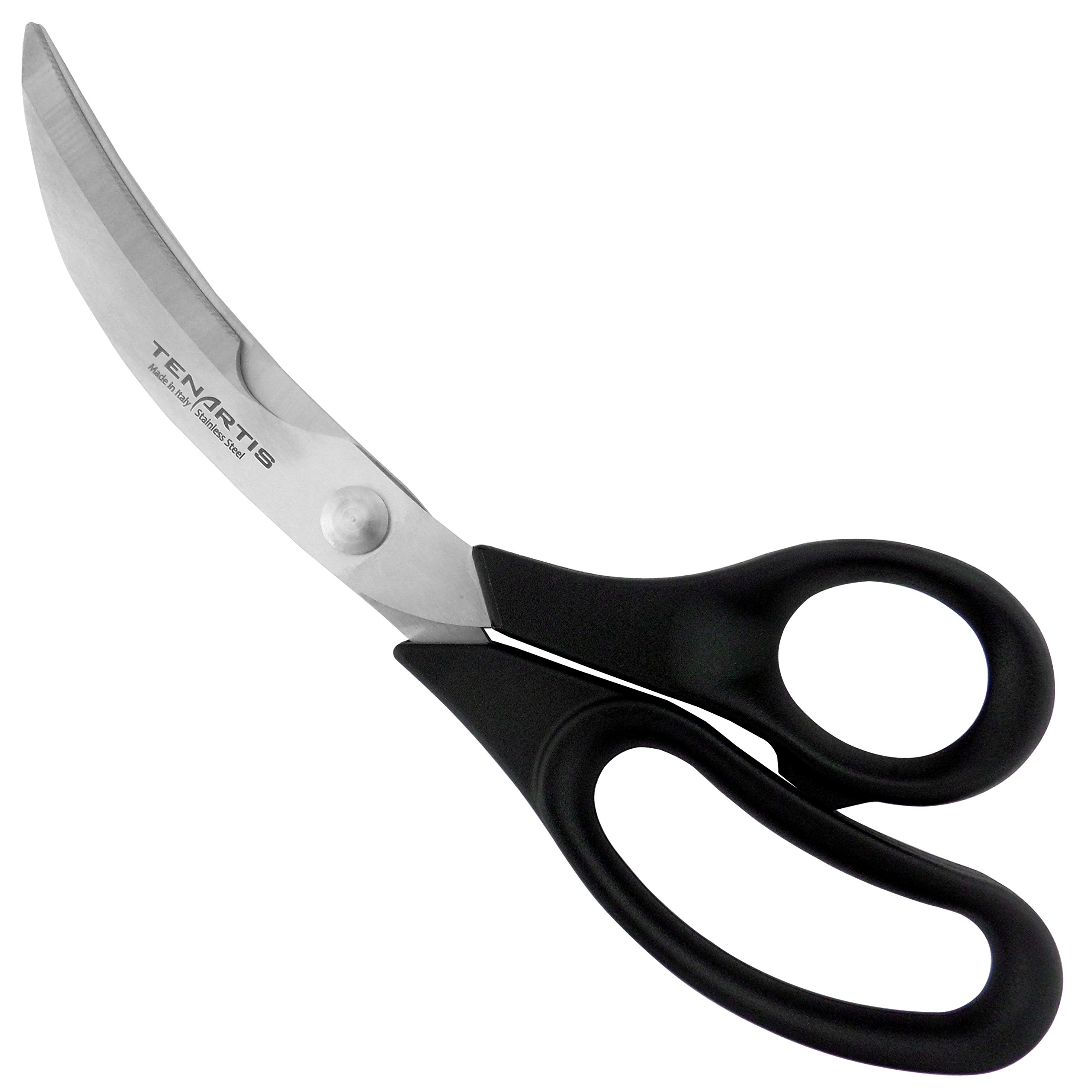 10 Inch/25 cm Stainless Steel Lightweight Poultry Shears - Tenartis Made in Italy