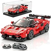 Mould King Racing Car Model Building Blocks Kit with Acrylic Display Case | 27069 Model, 449 PCS, with Acrylic Display Case, Collectible Model Car