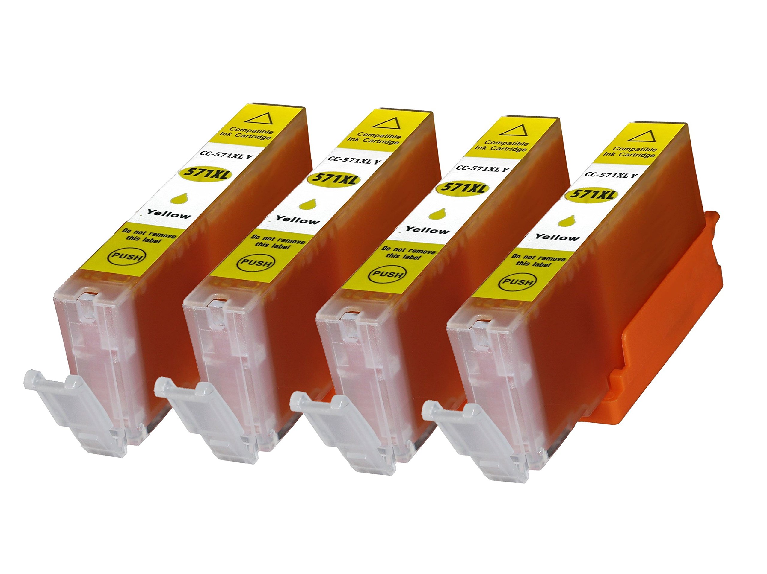 4XL Yellow Compatible Canon Ink cartridges Non OEM CLI-571 XL - Suitable for Canon Pixima Printers
