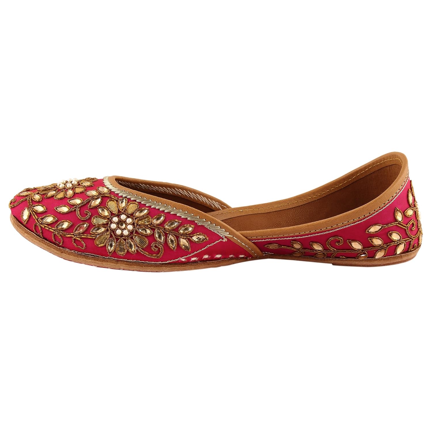 desi darzi women's ethnic fabric juttis