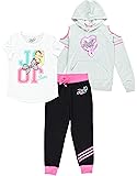 Clothing Set, Graphic Cold Shoulder Hoodie, Top and Legging, 3-Piece Outfit Set - Girls Sizes 4-16