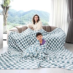 Warm Blanket Soft Cozy Throw Blanket Checkered