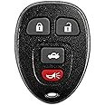 KeylessOption Key Fob Replacement for 2006 2007 2008 2009 2010 2011 2012 2013 2014 2015 2016 Buick Lucerne Cadillac DTS Chevrolet Chevy Impala Remote, 4-Button 15912859, Locksmith Required 2011+