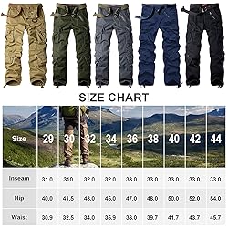 Men's BDU Casual Military Pants, Tactical Wild Army