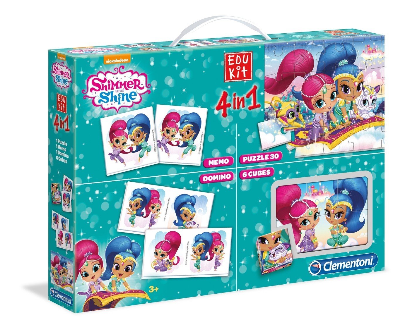 Clementoni – Edukit Cartoon character Educational game set (Spanish) Shimmer & Shine