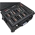 Case Club 147 Folding Knife Case - Hard Sided Travel and Storage Organize Case fits a Variety of Folding Knives, Swiss Army Knives, Butterfly Knives, Fixed Blades & More in a Lockable, Rugged Case