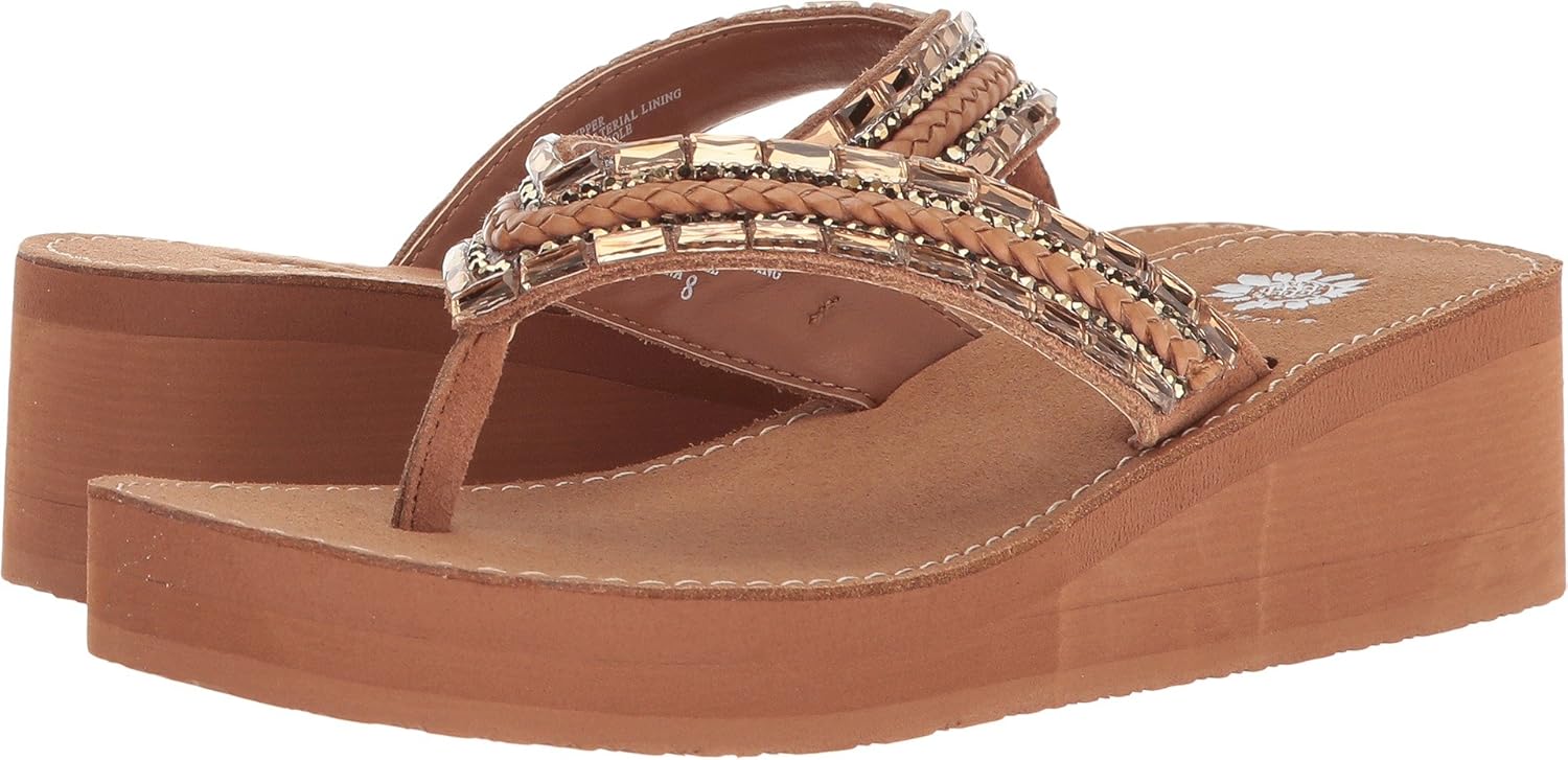 yellow box leather sandals